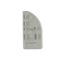 Cover for aluminum profile 15.4 x 32.2 mm