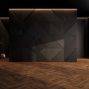 LED strip profile integration / corner trimless - Washer effect - 59 x 72mm - With diffuser - 2 meters
