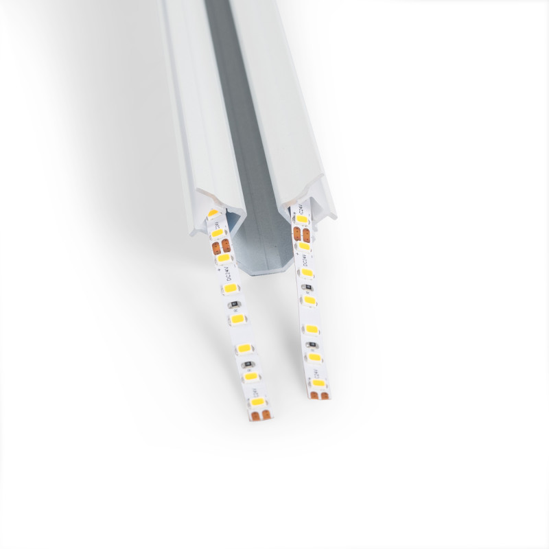 Aluminium corner profile - Double LED strip - 38.7x39mm - 2 meters