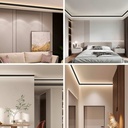 Aluminium corner profile - Double LED strip - 38.7x39mm - 2 meters