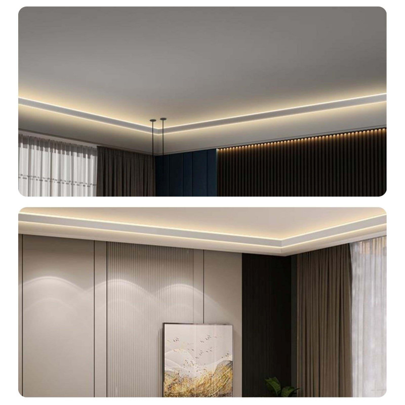 Aluminium corner profile - Double LED strip - 38.7x39mm - 2 meters