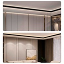 Aluminium corner profile - Double LED strip - 38.7x39mm - 2 meters