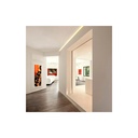 LED strip profile integration / trimless - One fin - 14x35mm - With diffuser - 2 meters