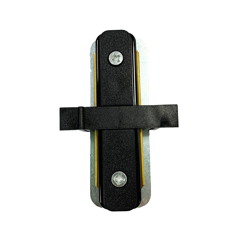 Straight connection for single-phase flush-mounted rails