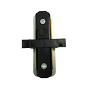 Straight connection for single-phase flush-mounted rails