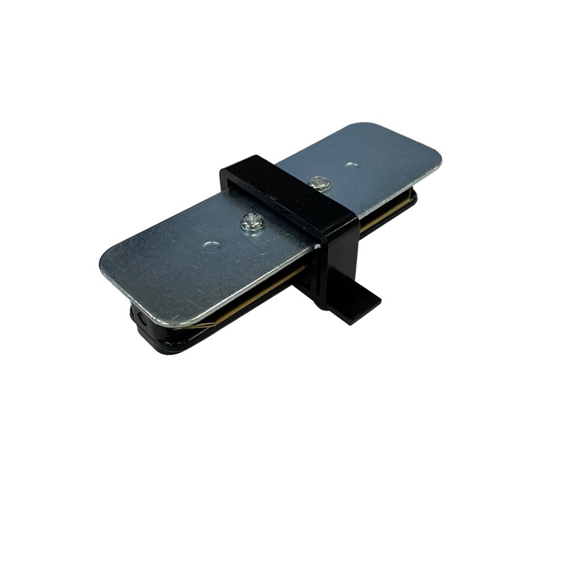 Straight connection for single-phase flush-mounted rails