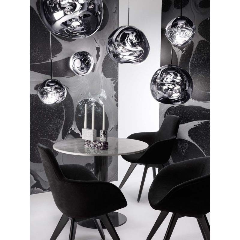 Abril" design crystal pendant lamp - Ø 32cm