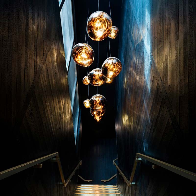 Abril" design crystal pendant lamp - Ø 32cm