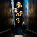 Abril" design crystal pendant lamp - Ø 32cm