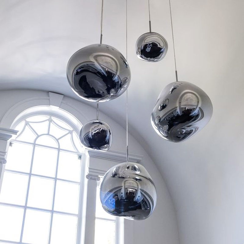 Abril" design crystal pendant lamp - Ø 32cm