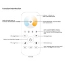 CCT RF touch dimmer control for led lighting up to 4 zones - SUNRICHER - Perfect RF