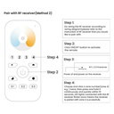 CCT RF touch dimmer control for led lighting up to 4 zones - SUNRICHER - Perfect RF