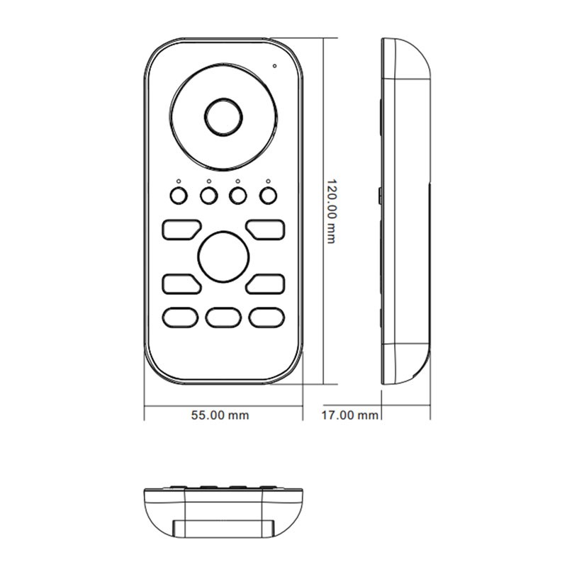 CCT RF touch dimmer control for led lighting up to 4 zones - SUNRICHER - Perfect RF