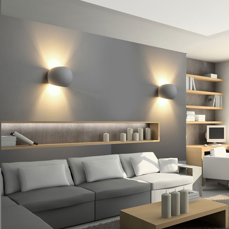 Plaster wall light "Ball" G9