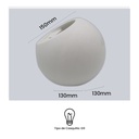 Plaster wall light "Ball" G9
