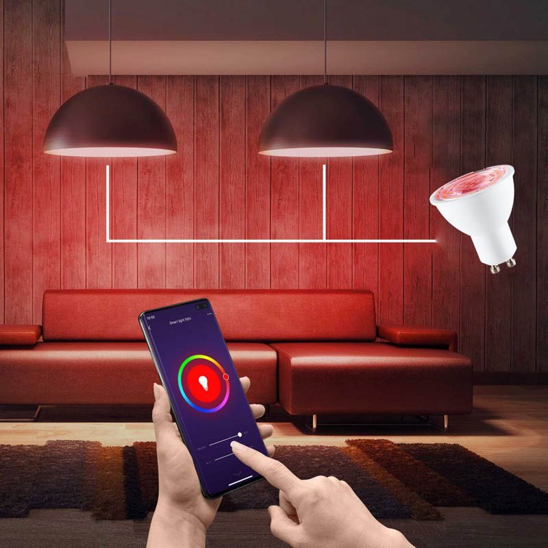 WIFI GU10 LED Smart Bulb - RGBW + CCT - 5W