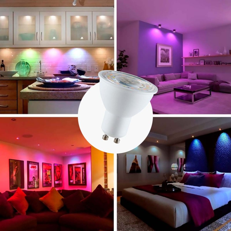 WIFI GU10 LED Smart Bulb - RGBW + CCT - 5W