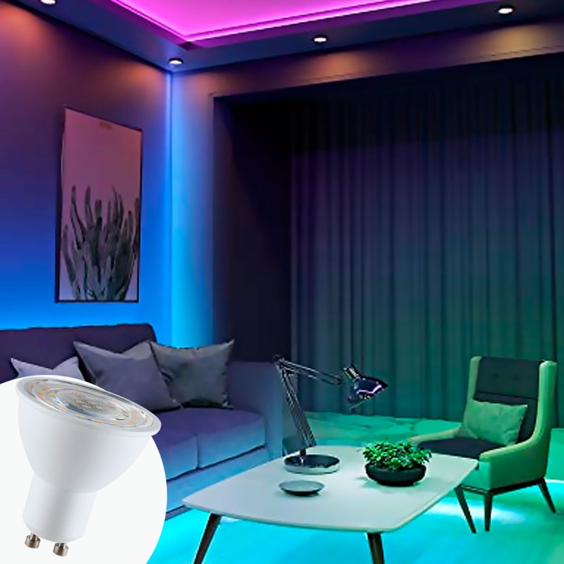 WIFI GU10 LED Smart Bulb - RGBW + CCT - 5W