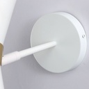 White and gold Nordic style interior wall lamp "Melissa" 29x25cm