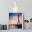 White and gold Nordic style interior wall lamp "Melissa" 29x25cm