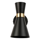 White and gold Nordic style interior wall lamp "Melissa" 29x25cm