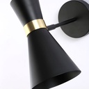 White and gold Nordic style interior wall lamp "Melissa" 29x25cm
