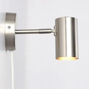 Ben" adjustable interior wall light with cable and plug - E27