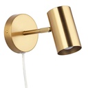 Ben" adjustable interior wall light with cable and plug - E27