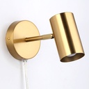 Ben" adjustable interior wall light with cable and plug - E27