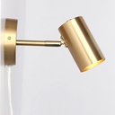 Ben" adjustable interior wall light with cable and plug - E27