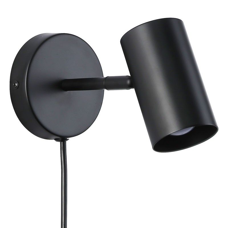 Ben" adjustable interior wall light with cable and plug - E27