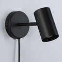 Ben" adjustable interior wall light with cable and plug - E27