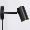 Ben" adjustable interior wall light with cable and plug - E27