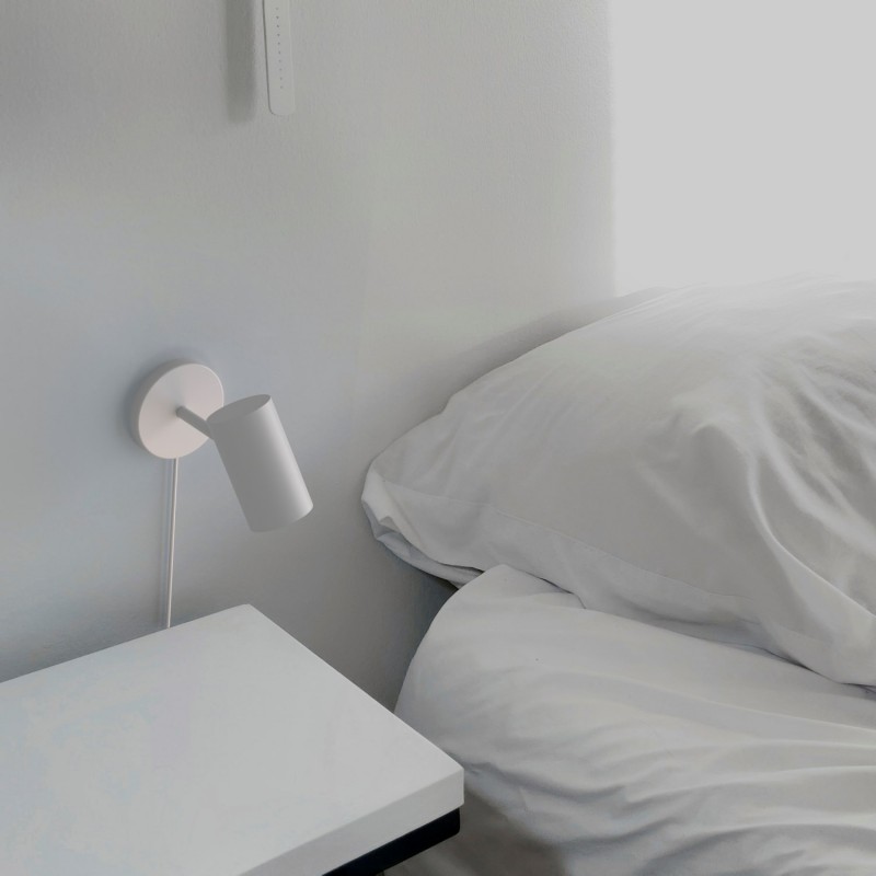 Ben" adjustable interior wall light with cable and plug - E27