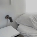 Ben" adjustable interior wall light with cable and plug - E27