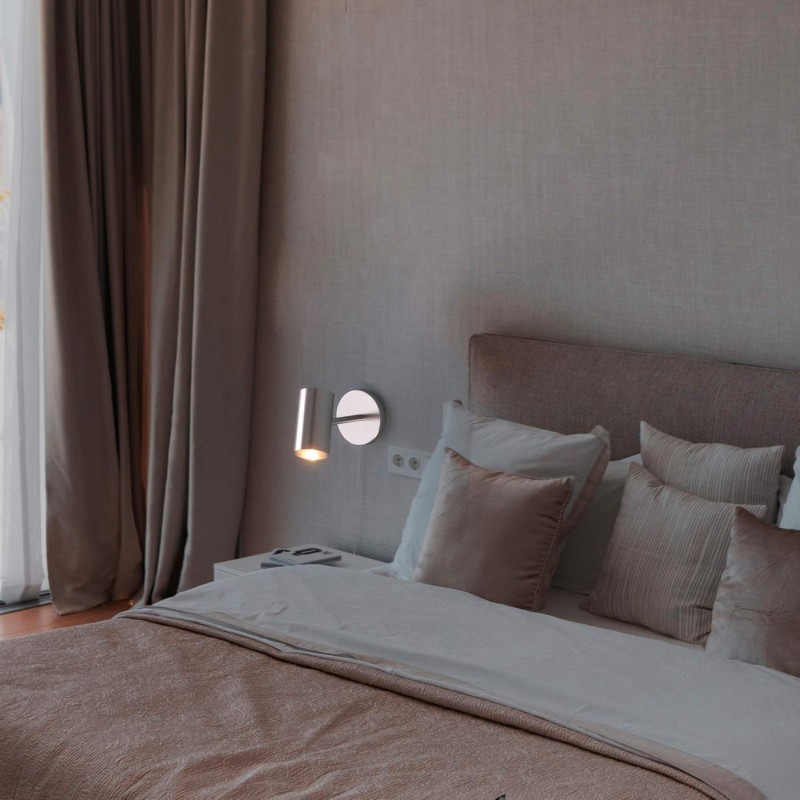 Ben" adjustable interior wall light with cable and plug - E27
