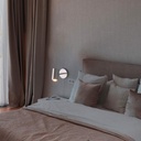 Ben" adjustable interior wall light with cable and plug - E27
