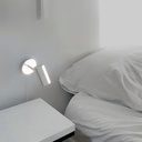 Ben" adjustable interior wall light with cable and plug - E27