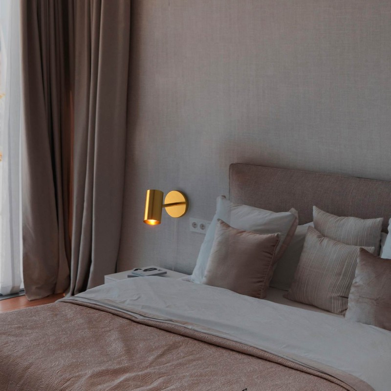 Ben" adjustable interior wall light with cable and plug - E27