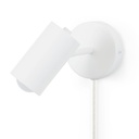 Ben" adjustable interior wall light with cable and plug - E27