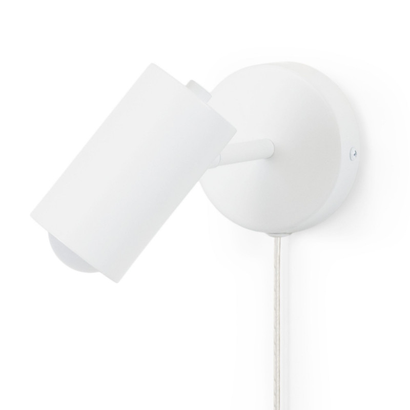 Ben" adjustable interior wall light with cable and plug - E27