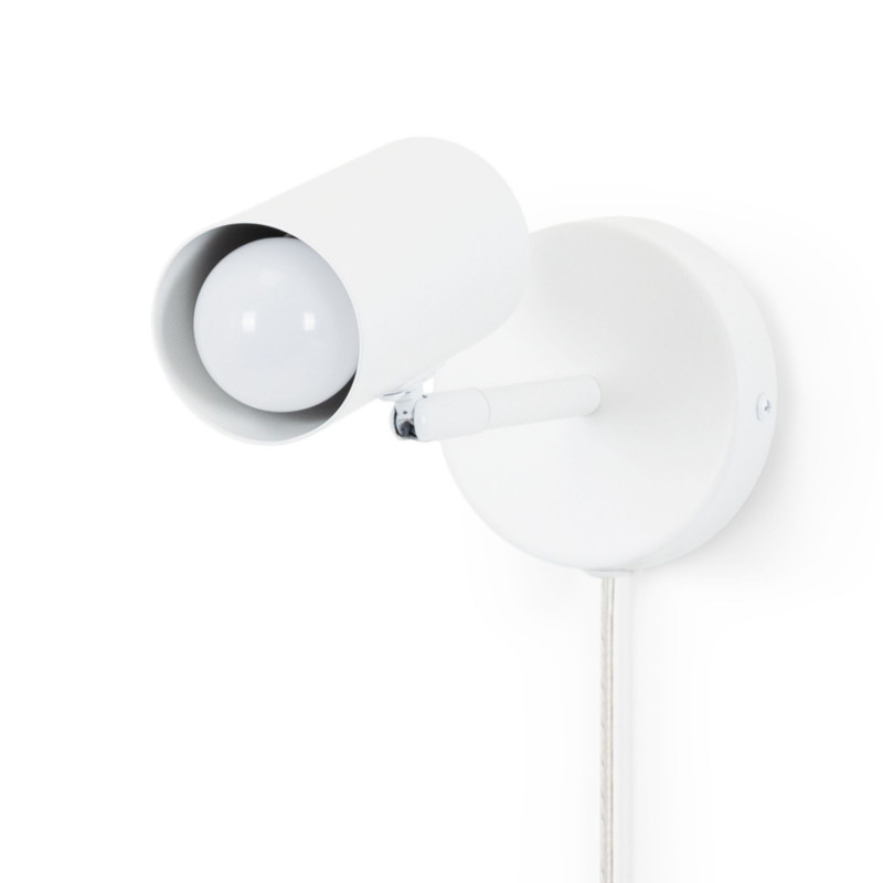 Ben" adjustable interior wall light with cable and plug - E27