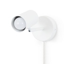 Ben" adjustable interior wall light with cable and plug - E27