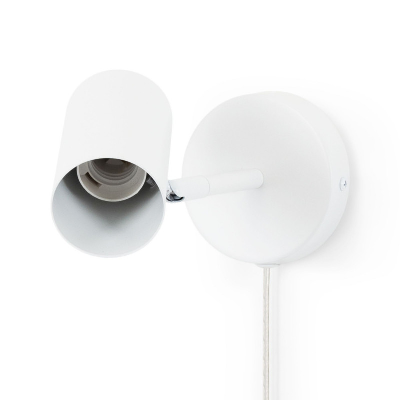 Ben" adjustable interior wall light with cable and plug - E27
