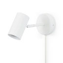 Ben" adjustable interior wall light with cable and plug - E27