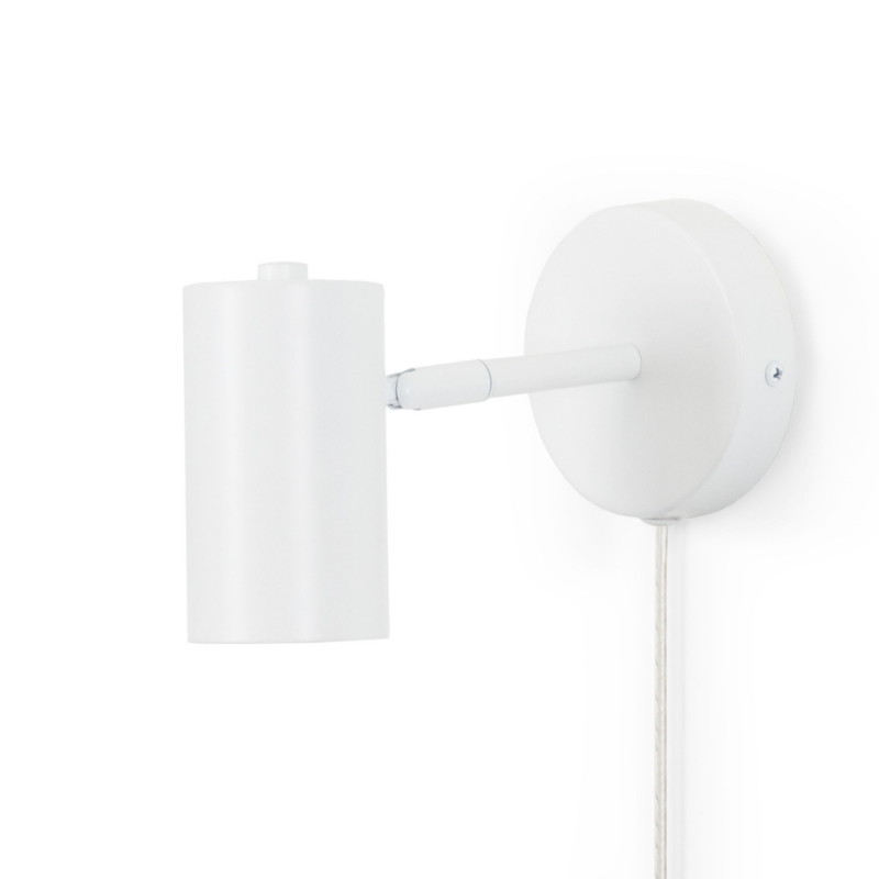 Ben" adjustable interior wall light with cable and plug - E27