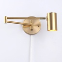 Extendable wall light with socket "Lisa" - E27 G45