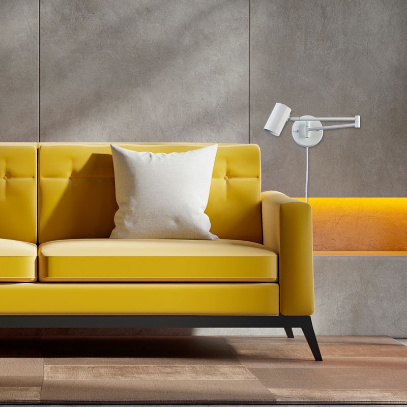 Extendable wall light with socket "Lisa" - E27 G45