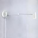 Extendable wall light with socket "Lisa" - E27 G45