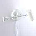 Extendable wall light with socket "Lisa" - E27 G45